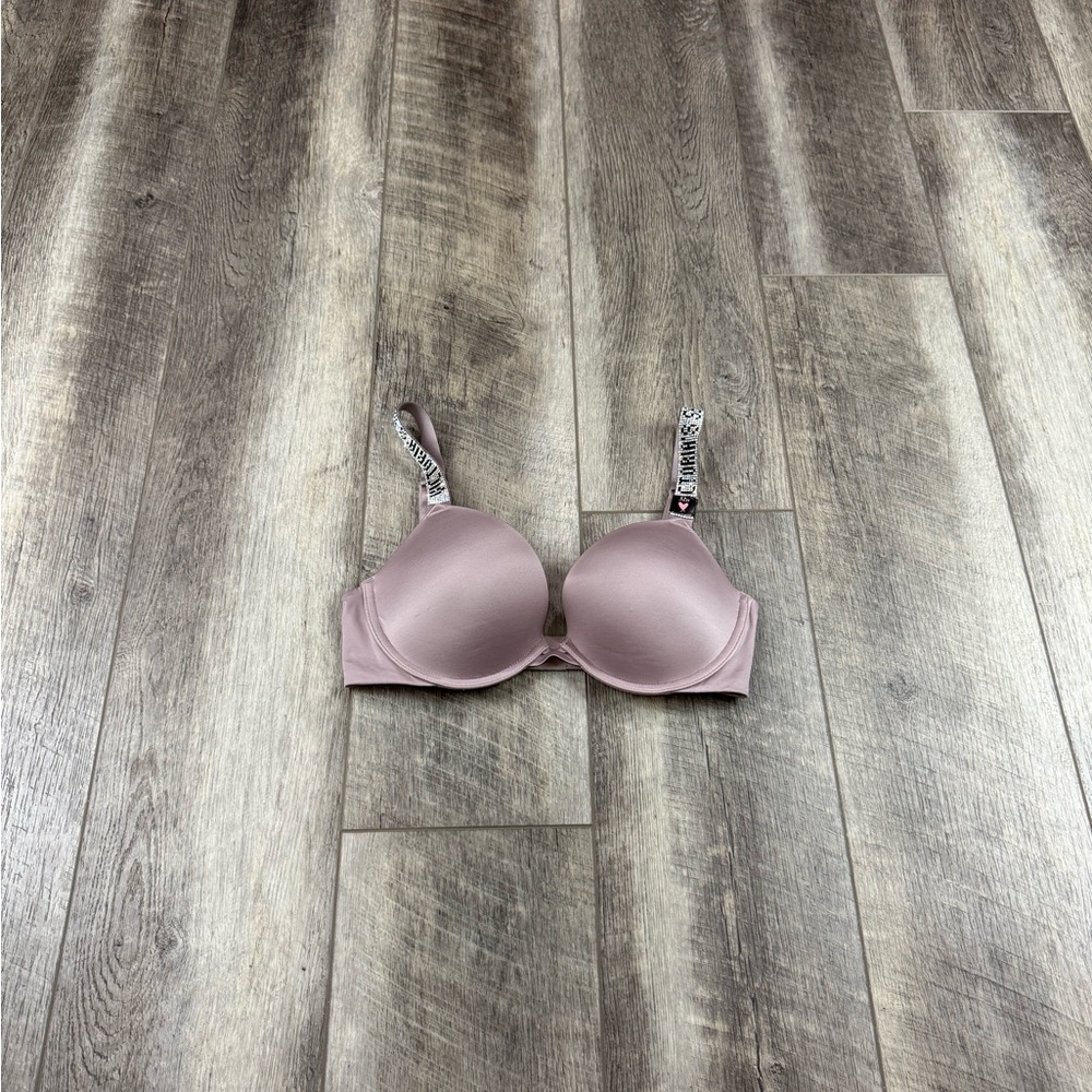 32D VS Taupe Jewel Push-up Bra